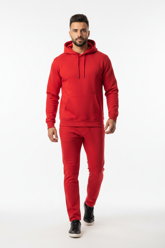 Stay Wild Hoodie Red – Walking Front