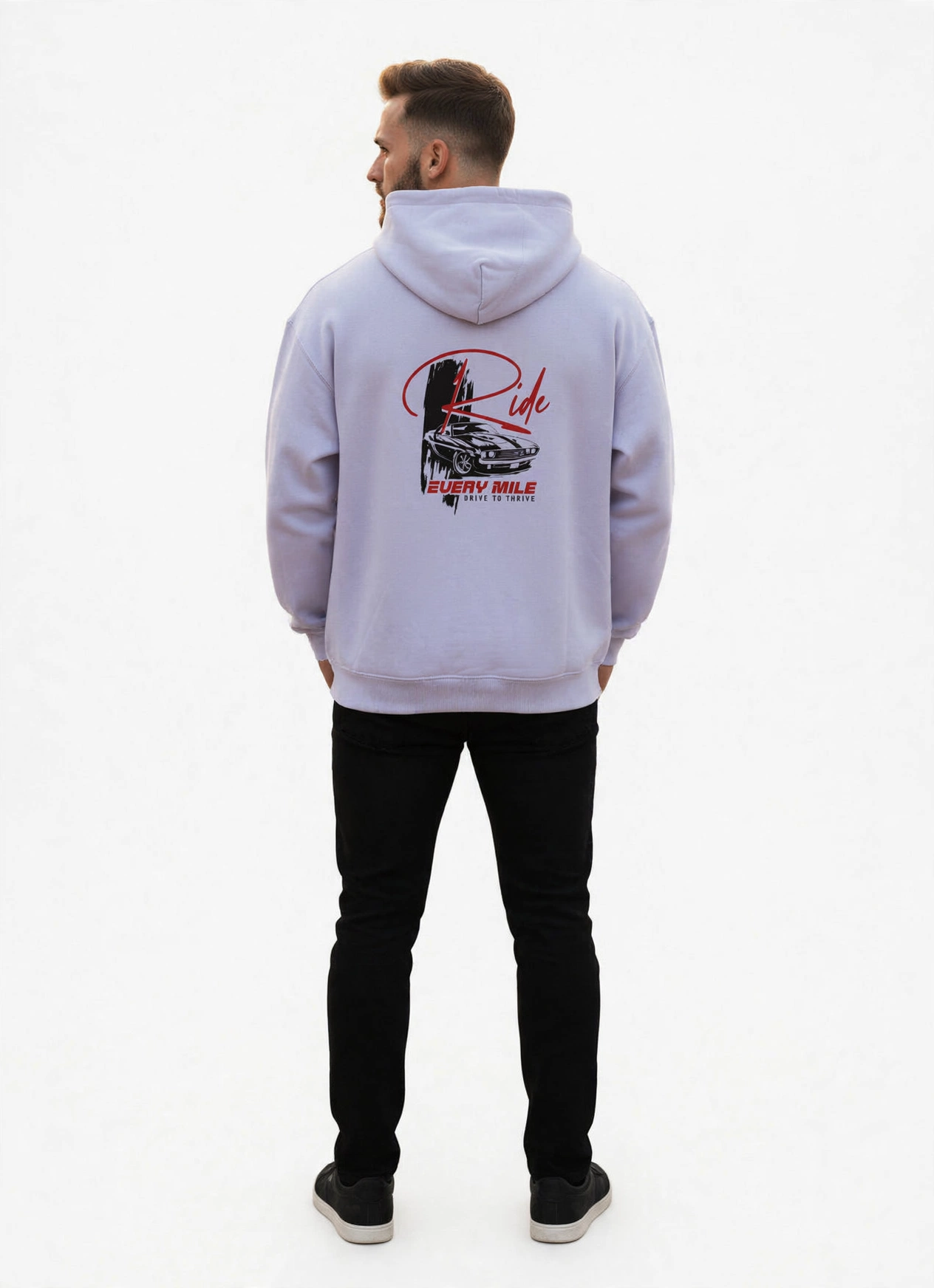 Ride Every Mile Hoodie – Premium 300 GSM Cotton Hoodie