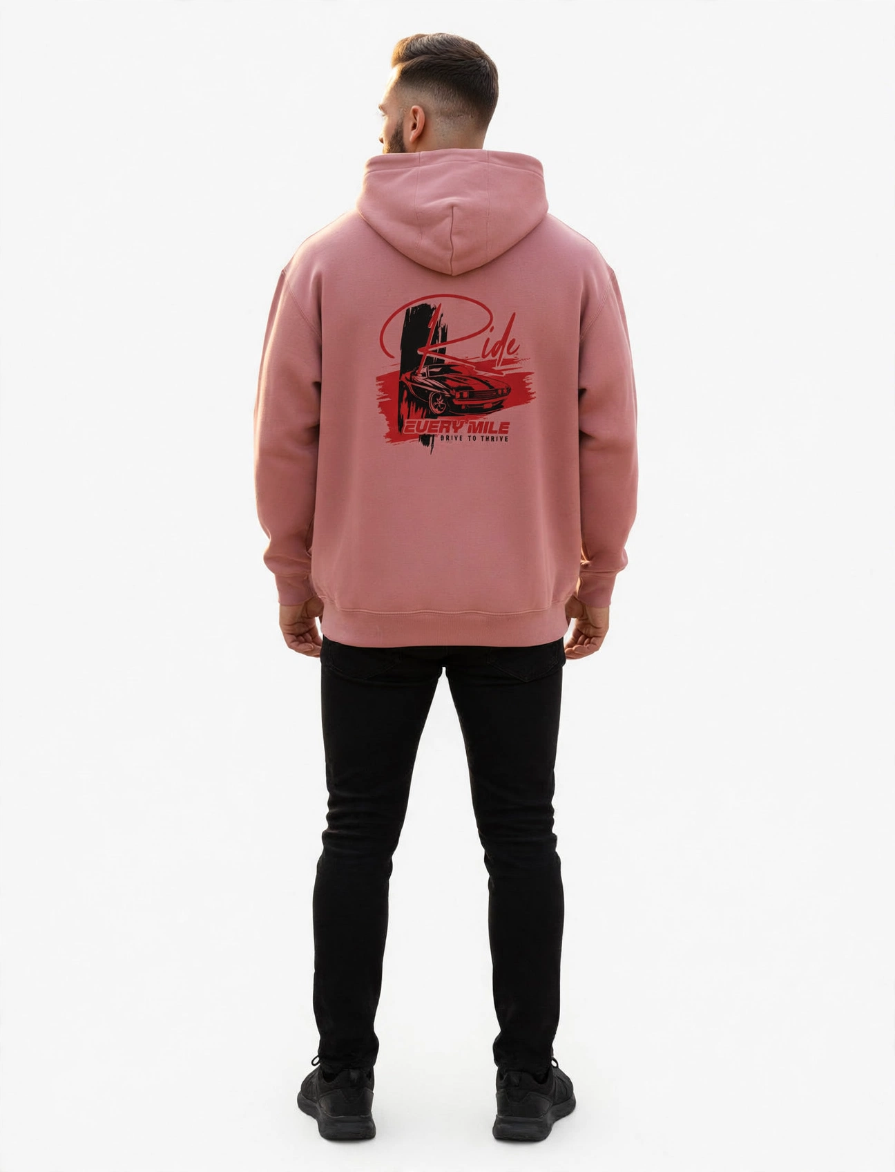 Ride Every Mile Hoodie – Premium 300 GSM Cotton Hoodie