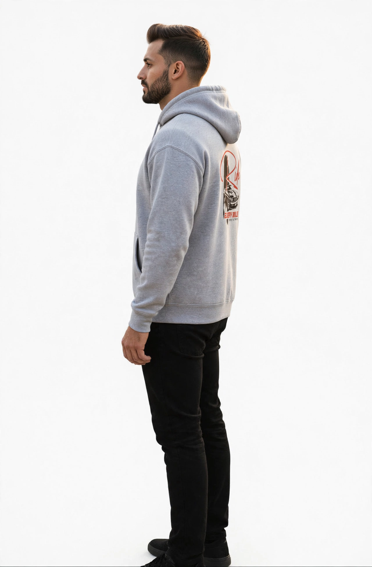 Ride Every Mile Hoodie – Premium 300 GSM Cotton Hoodie
