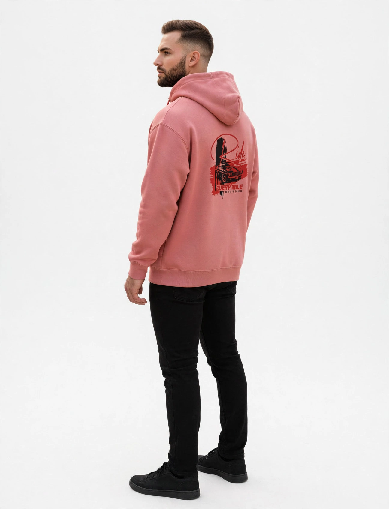 Ride Every Mile Hoodie – Premium 300 GSM Cotton Hoodie