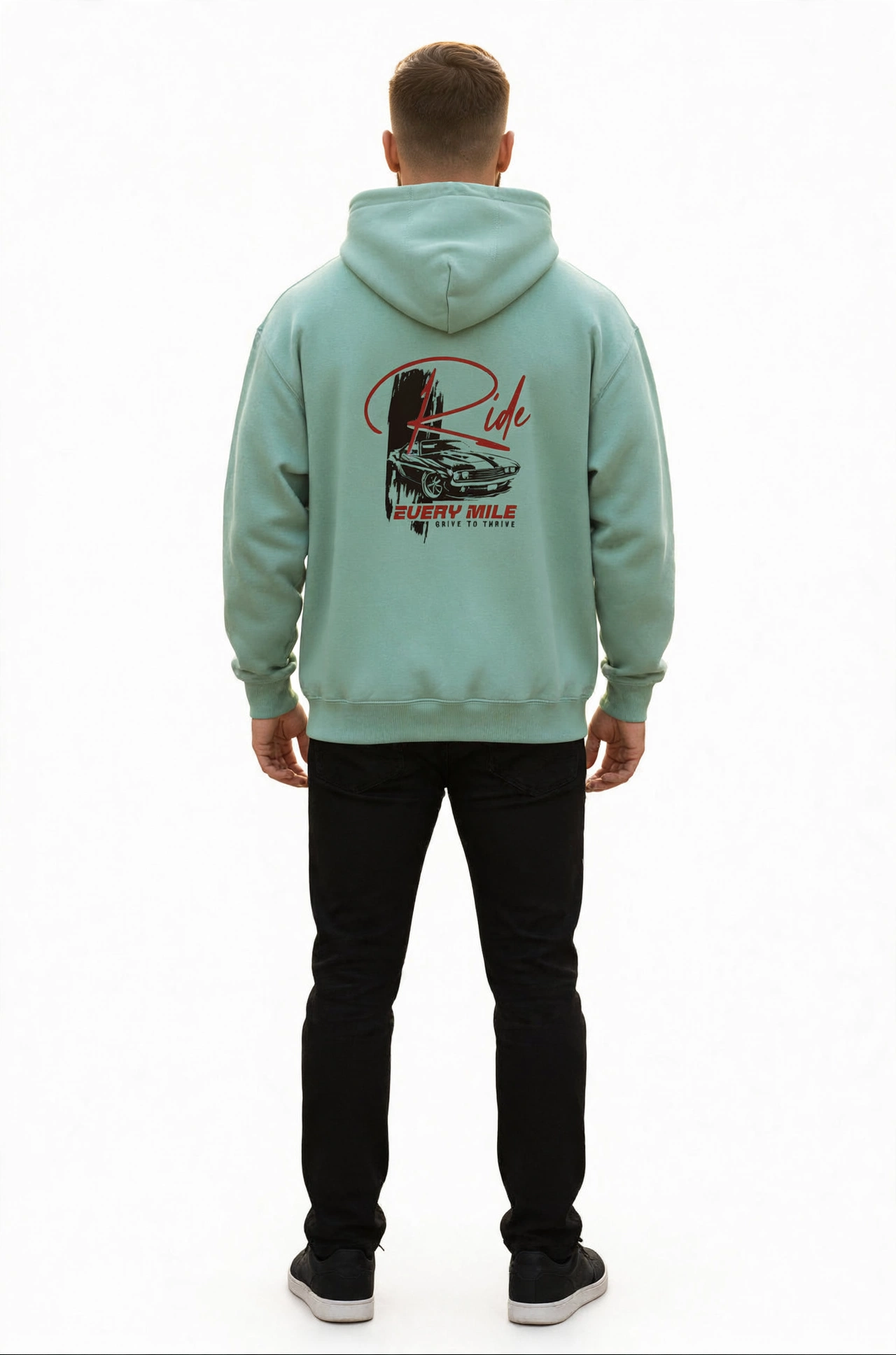 Ride Every Mile Hoodie – Premium 300 GSM Cotton Hoodie
