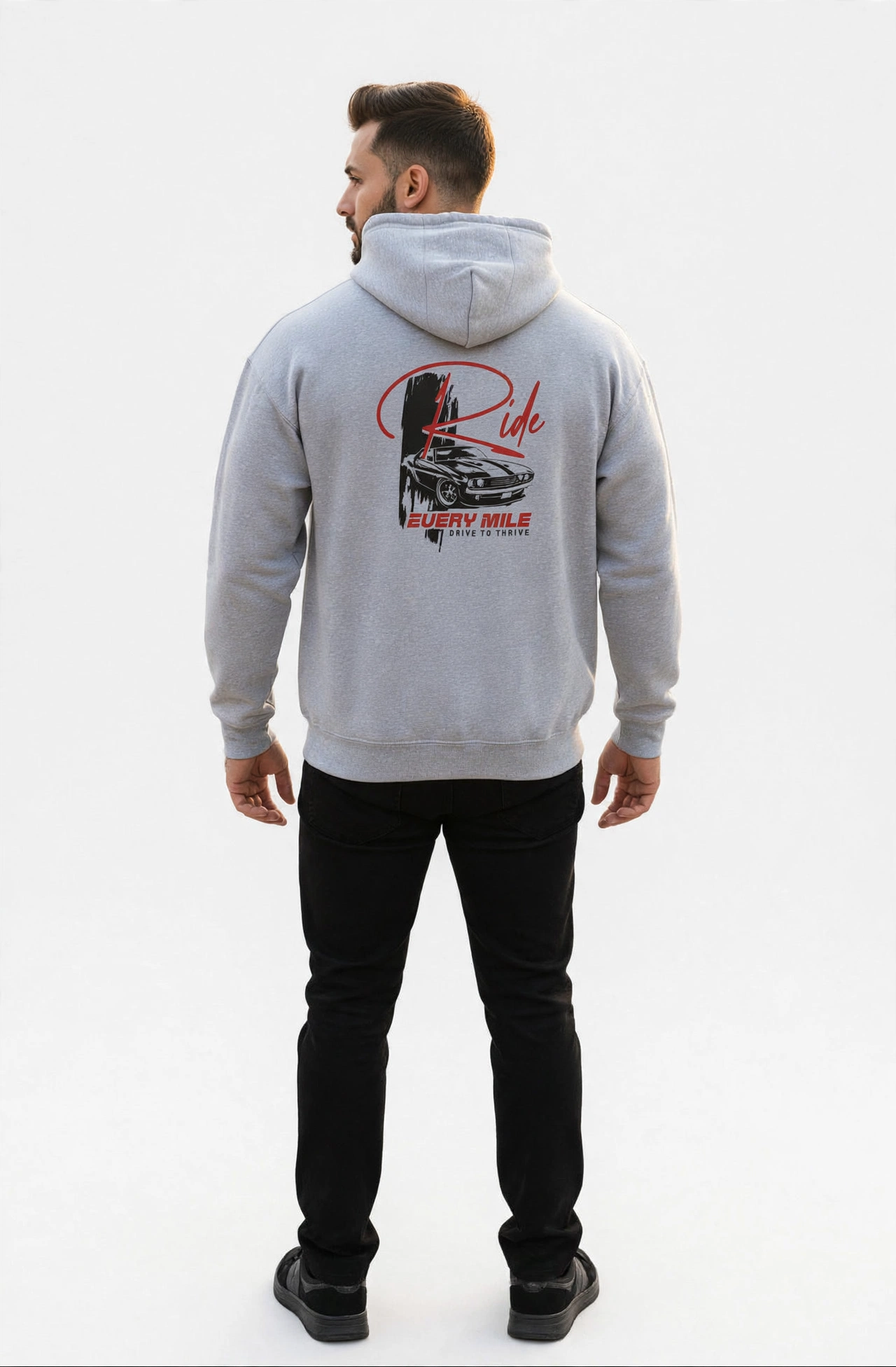 Ride Every Mile Hoodie – Premium 300 GSM Cotton Hoodie