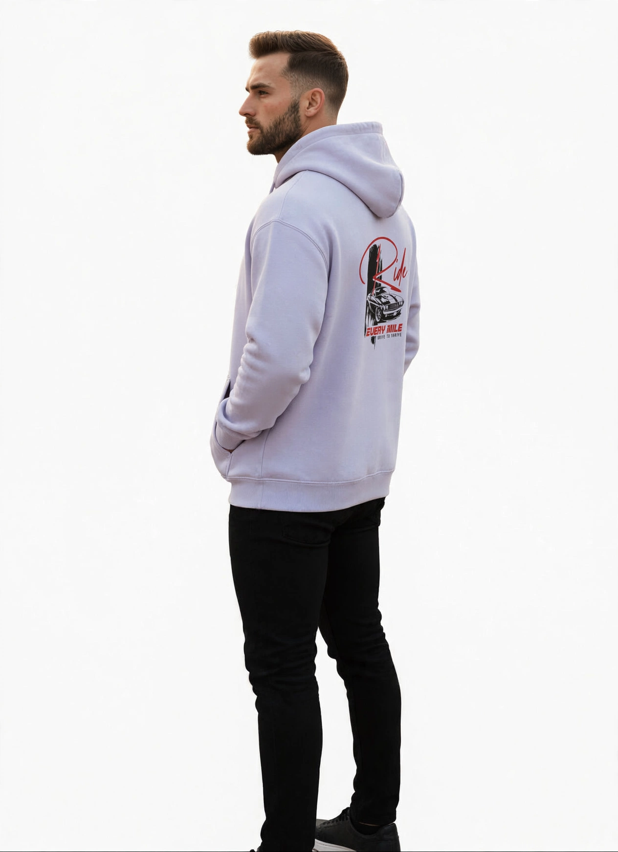 Ride Every Mile Hoodie – Premium 300 GSM Cotton Hoodie
