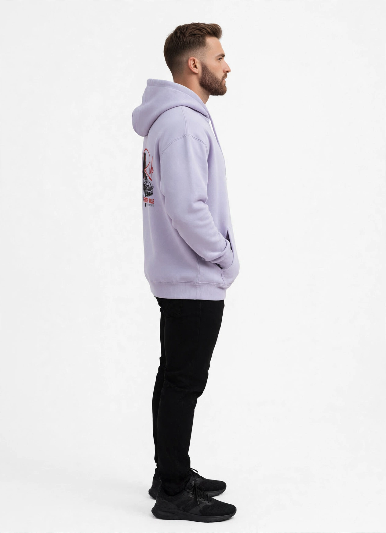 Ride Every Mile Hoodie – Premium 300 GSM Cotton Hoodie