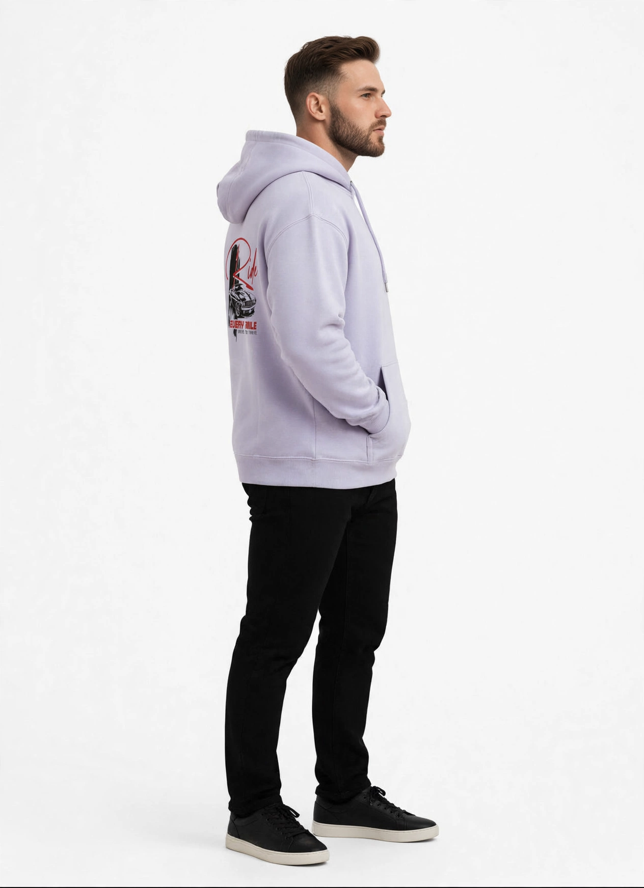 Ride Every Mile Hoodie – Premium 300 GSM Cotton Hoodie