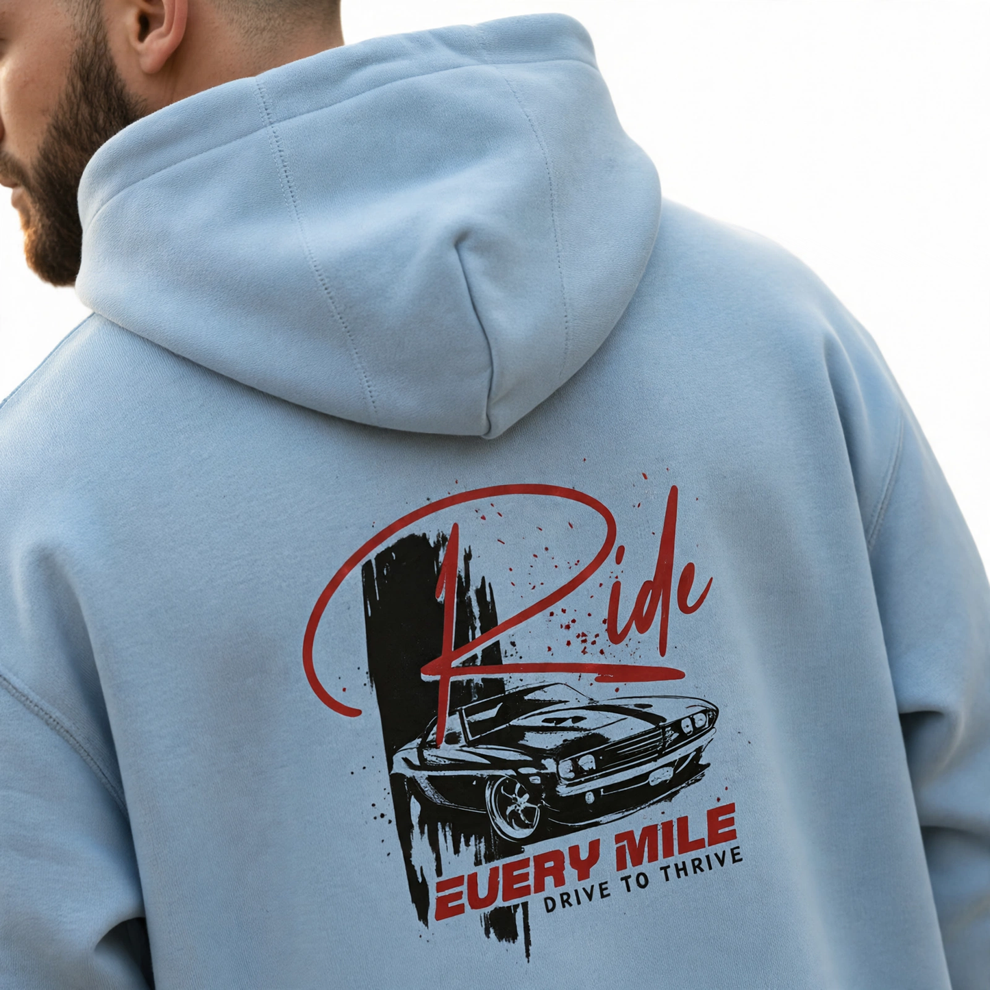 Ride Every Mile Hoodie – Premium 300 GSM Cotton Hoodie
