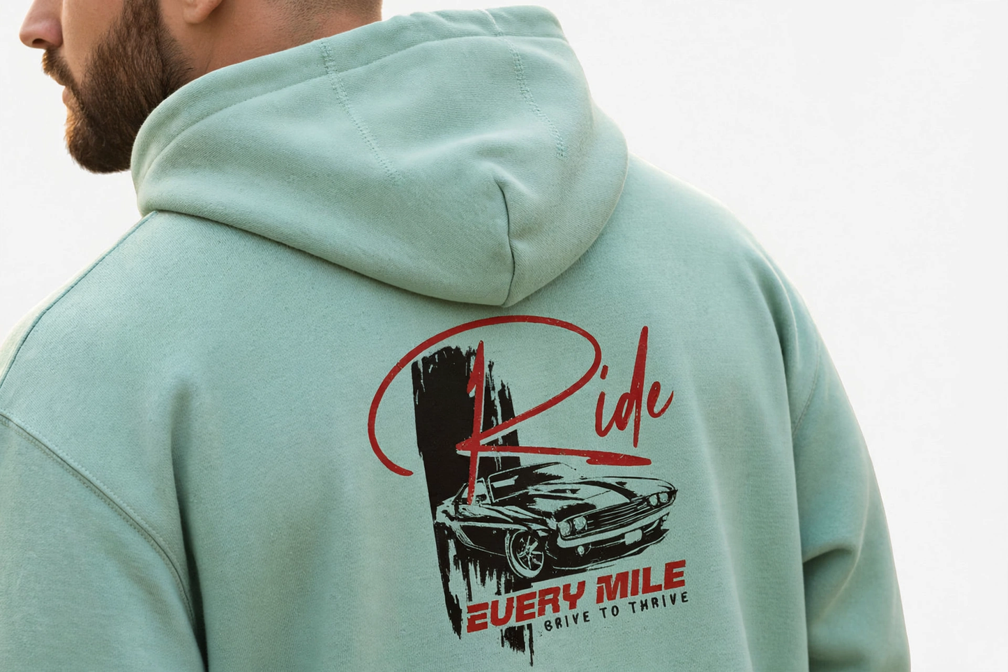 Ride Every Mile Hoodie – Premium 300 GSM Cotton Hoodie