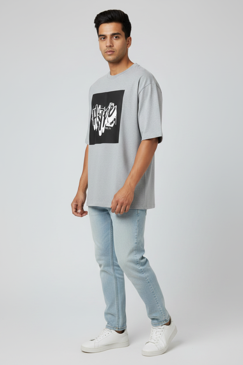 45° Front Right – Grey Melange