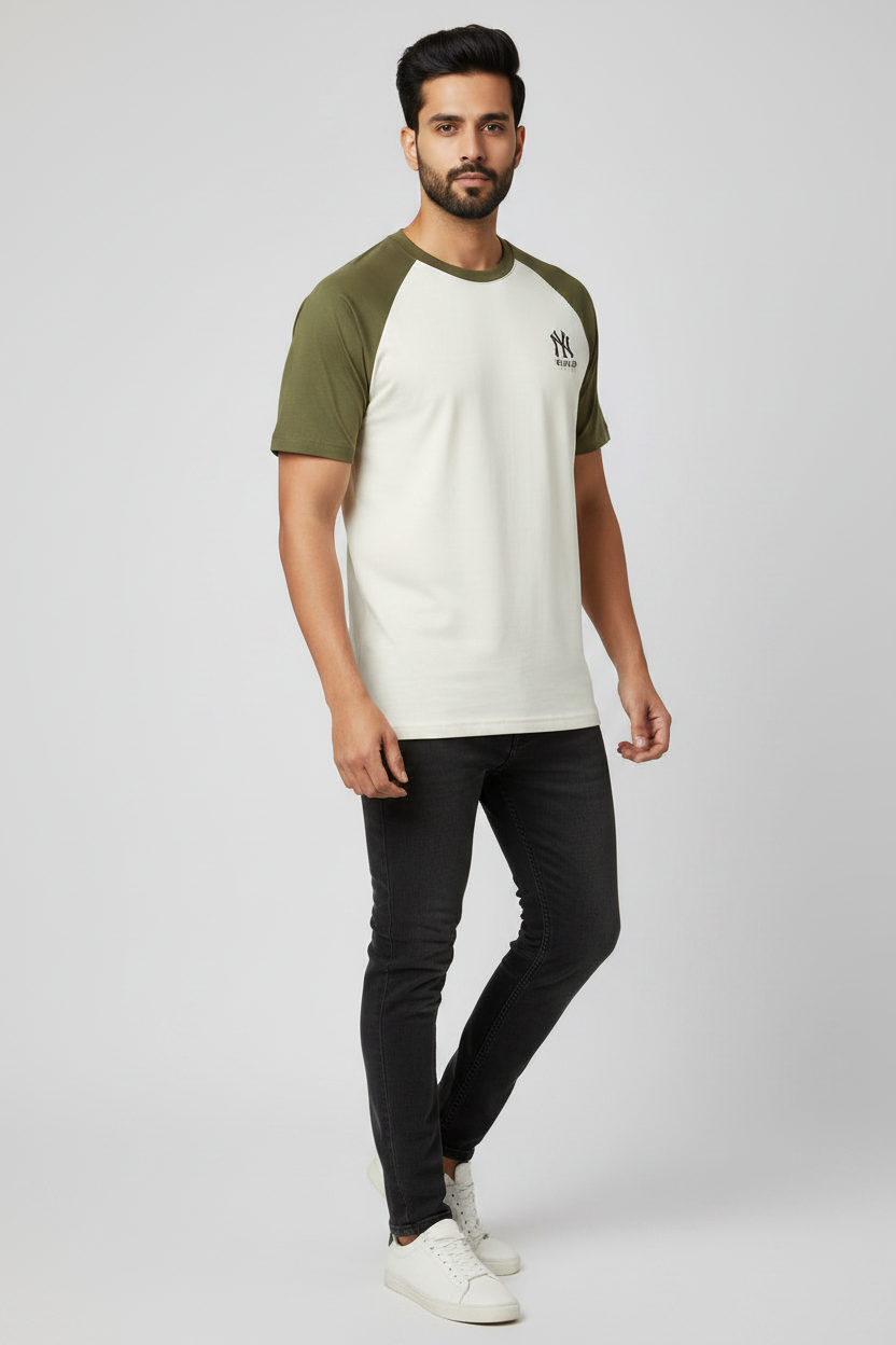 45 Front Right - Off-white/Olive