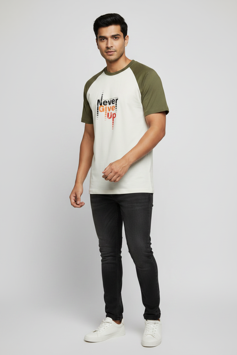 45 Front Right - Off-white/Olive