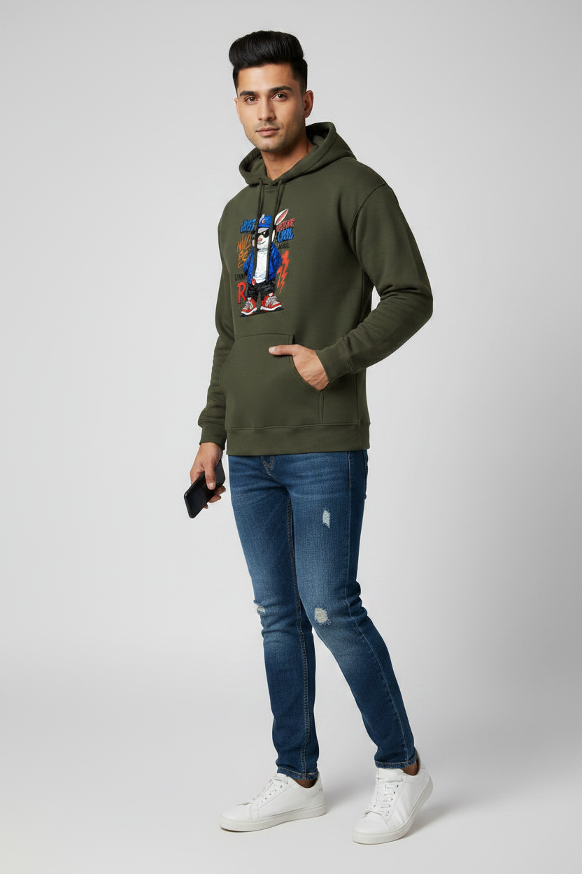 45 Front Right - Olive Green