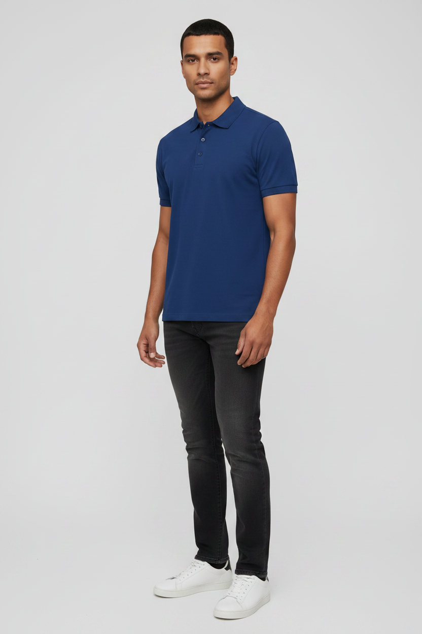 45° Front Right – Royal Blue Polo