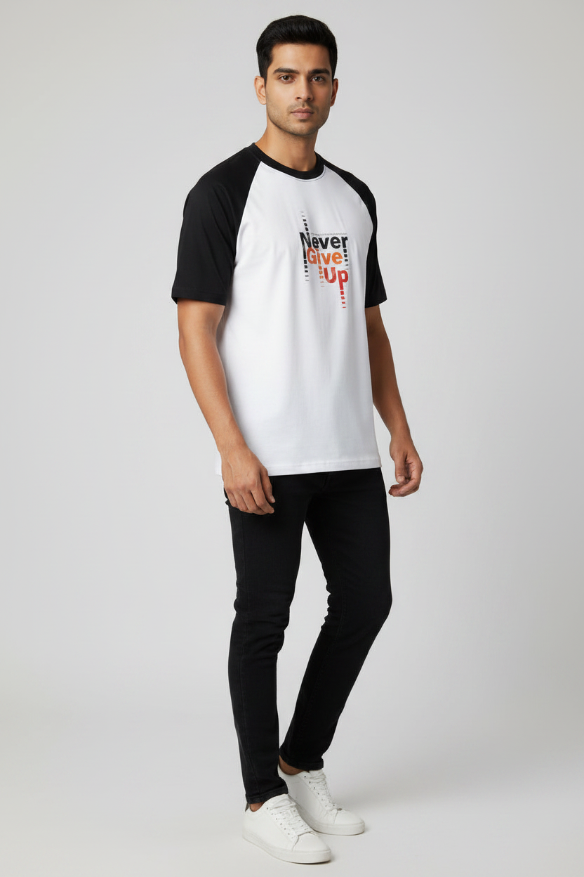 45 Front Right - White/Black