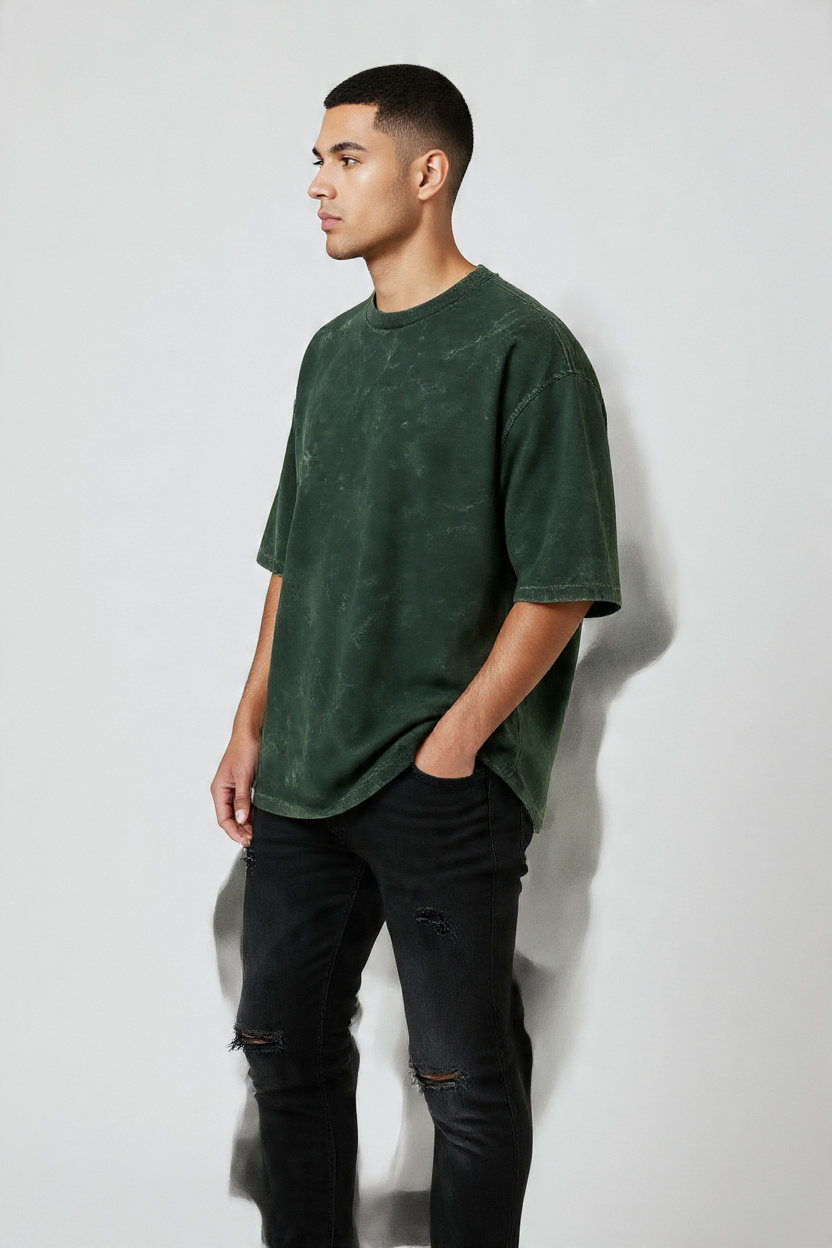 Acid Wash Oversized Tee