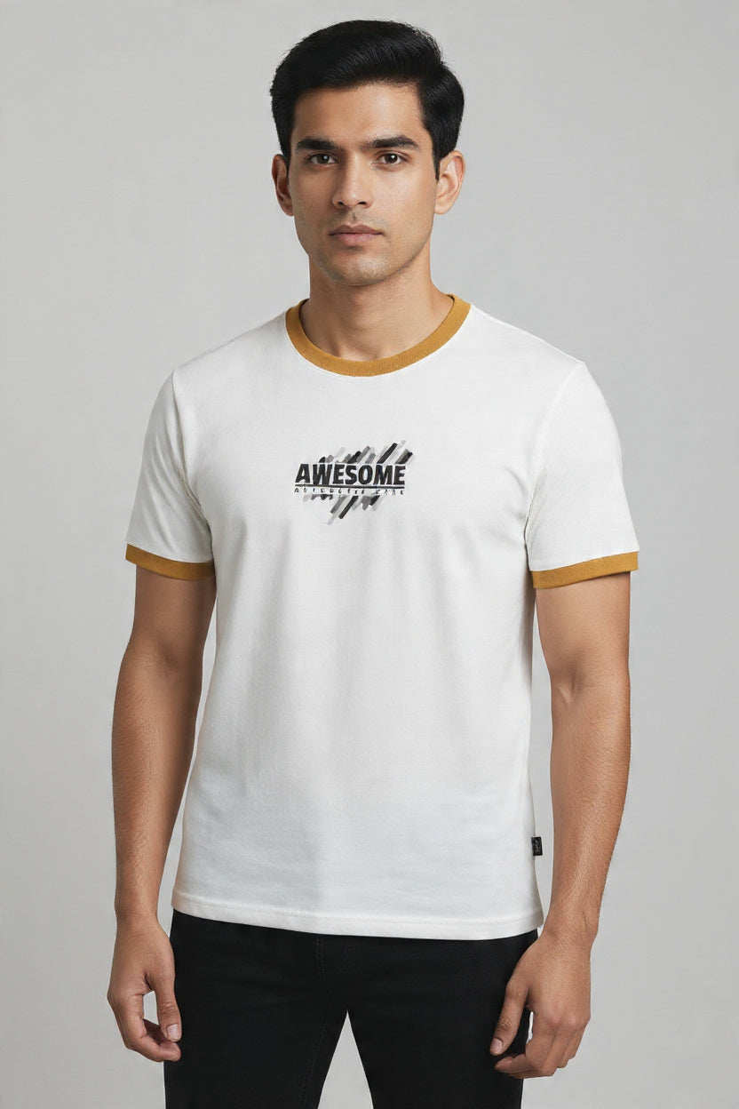 Printed Ringer T-Shirt