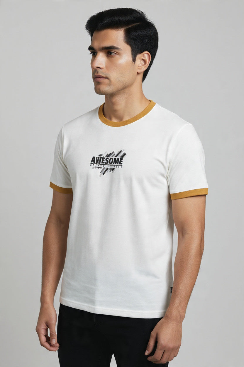 Printed Ringer T-Shirt