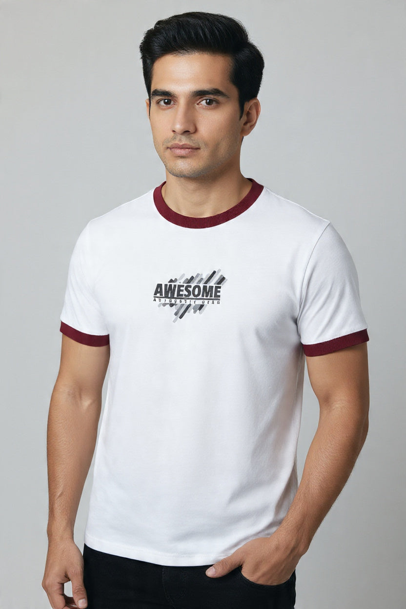 Printed Ringer T-Shirt