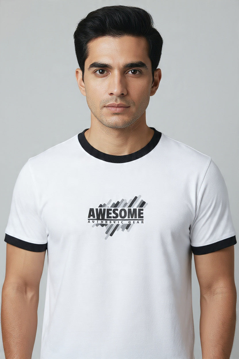 Printed Ringer T-Shirt