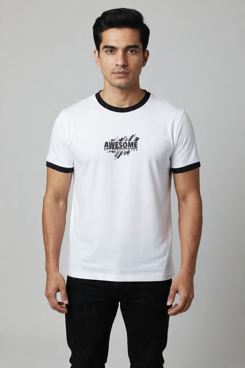 Printed Ringer T-Shirt