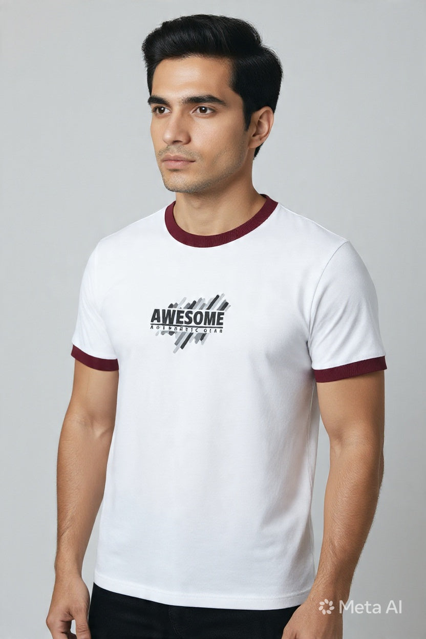 Printed Ringer T-Shirt