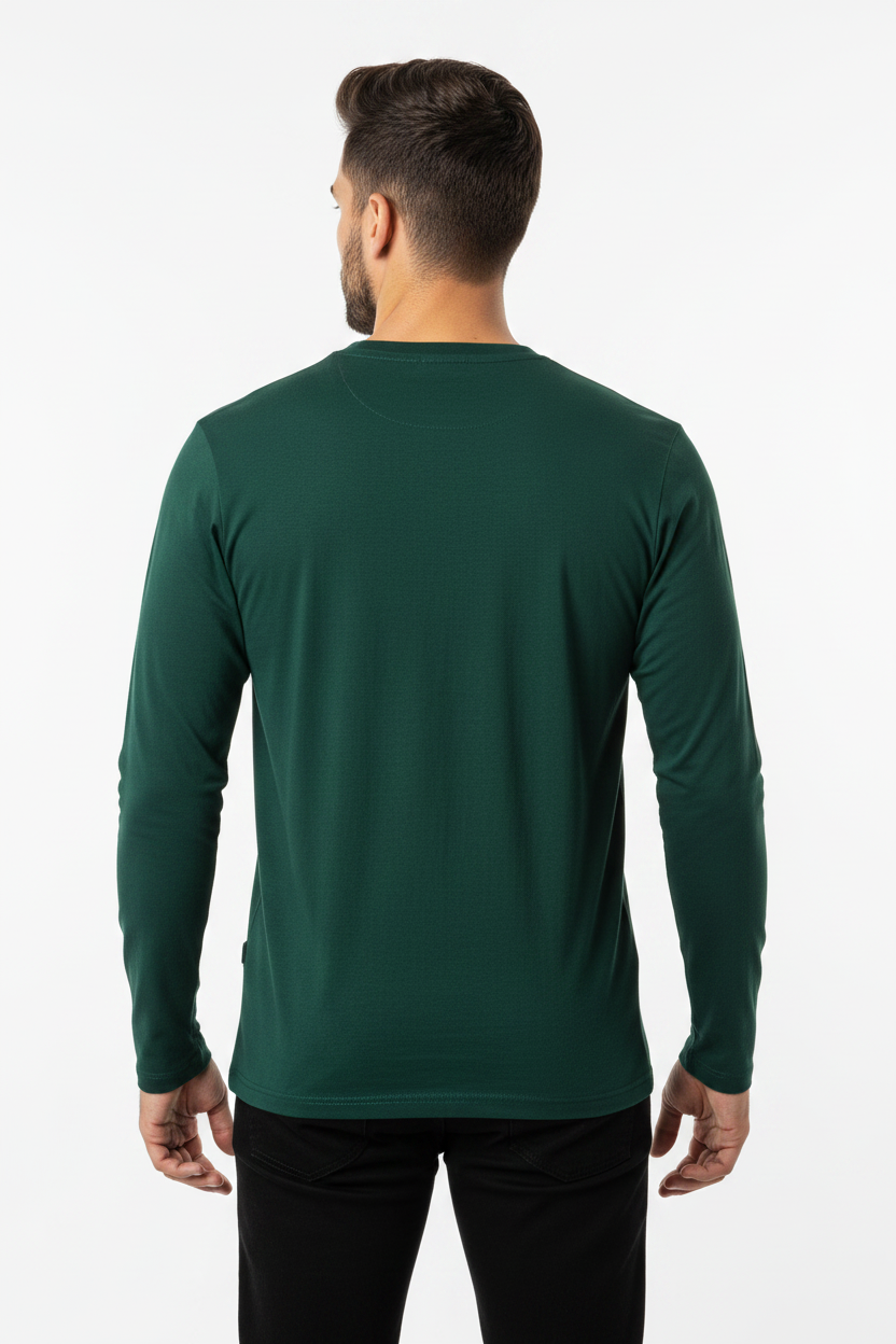 Back View – Bottle Green