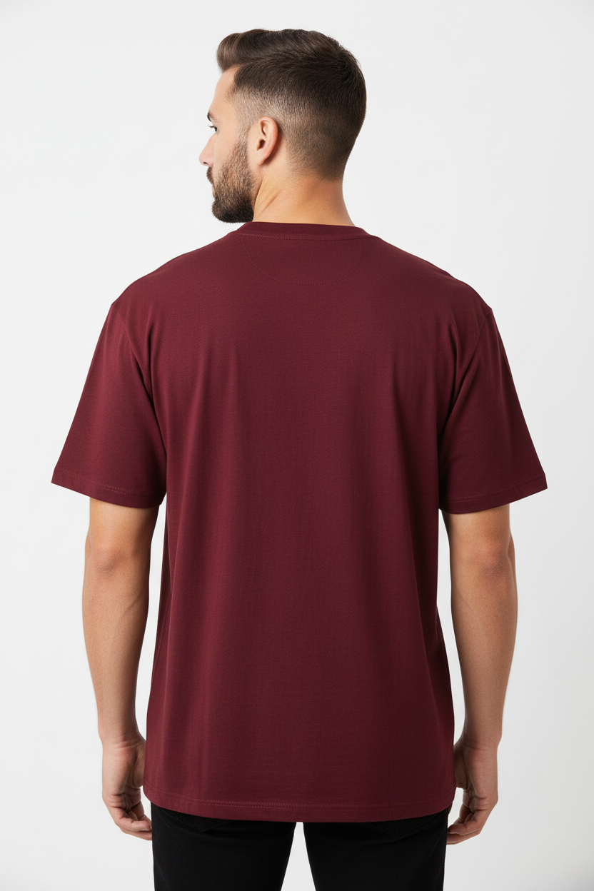 Back View – Burgundy Red