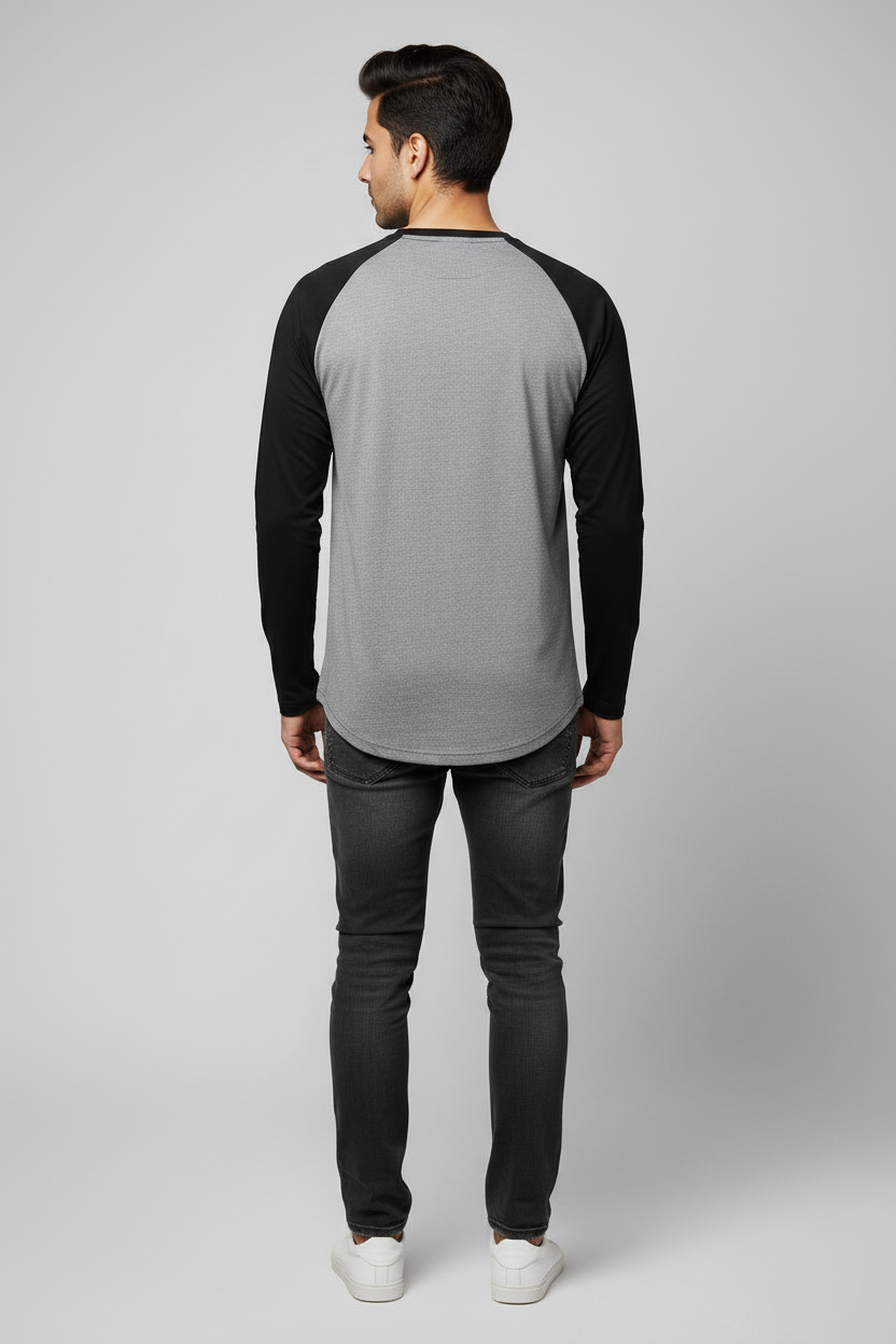 Back View - Charcoal Melange