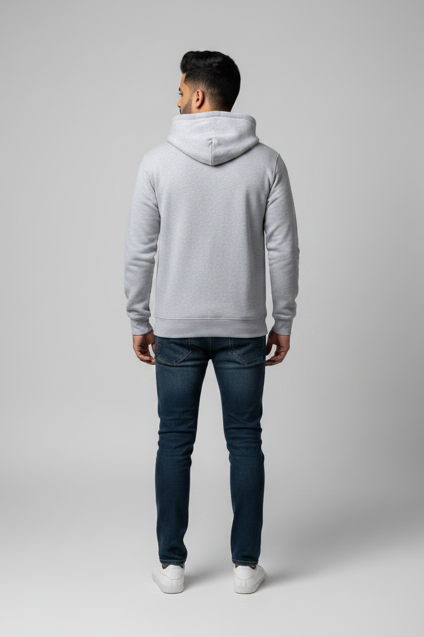 Back View - Grey Melange