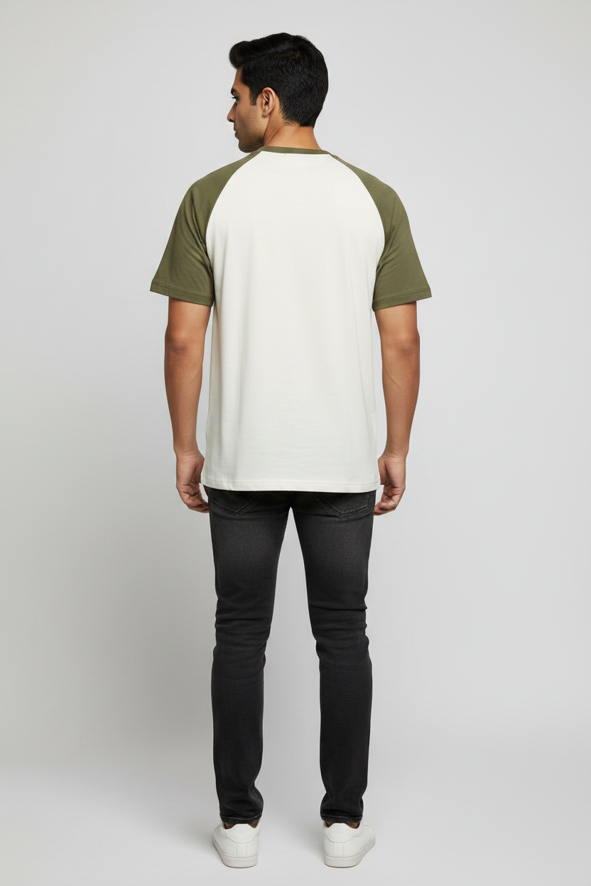 Back View - Off-white/Olive