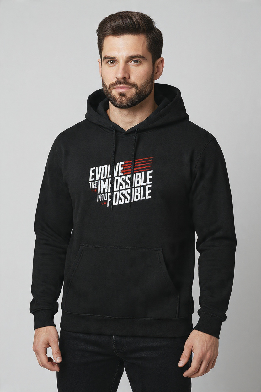 Evolve the Impossible into Possible -Pullover Hoodie