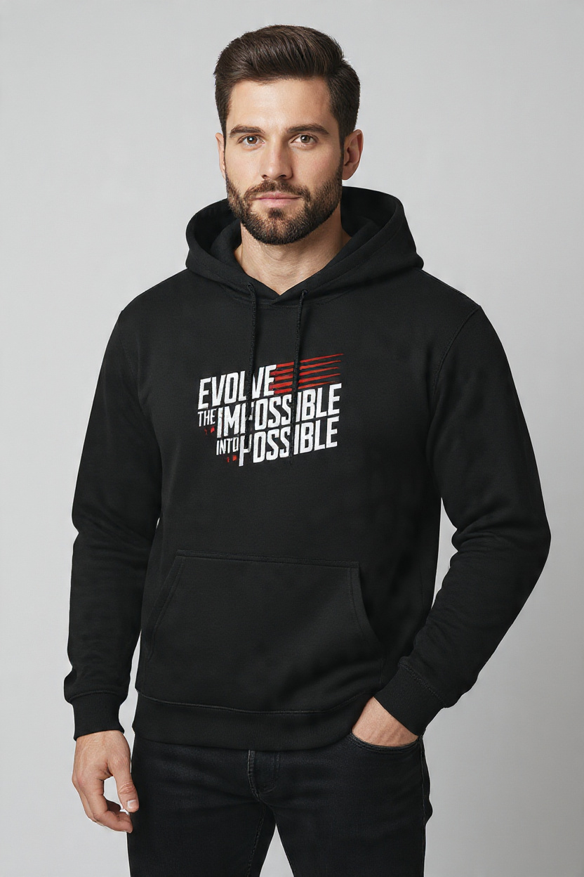Evolve the Impossible into Possible -Pullover Hoodie
