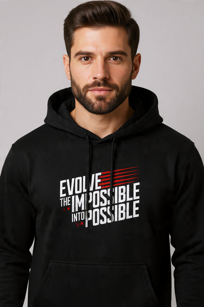 Evolve the Impossible into Possible -Pullover Hoodie