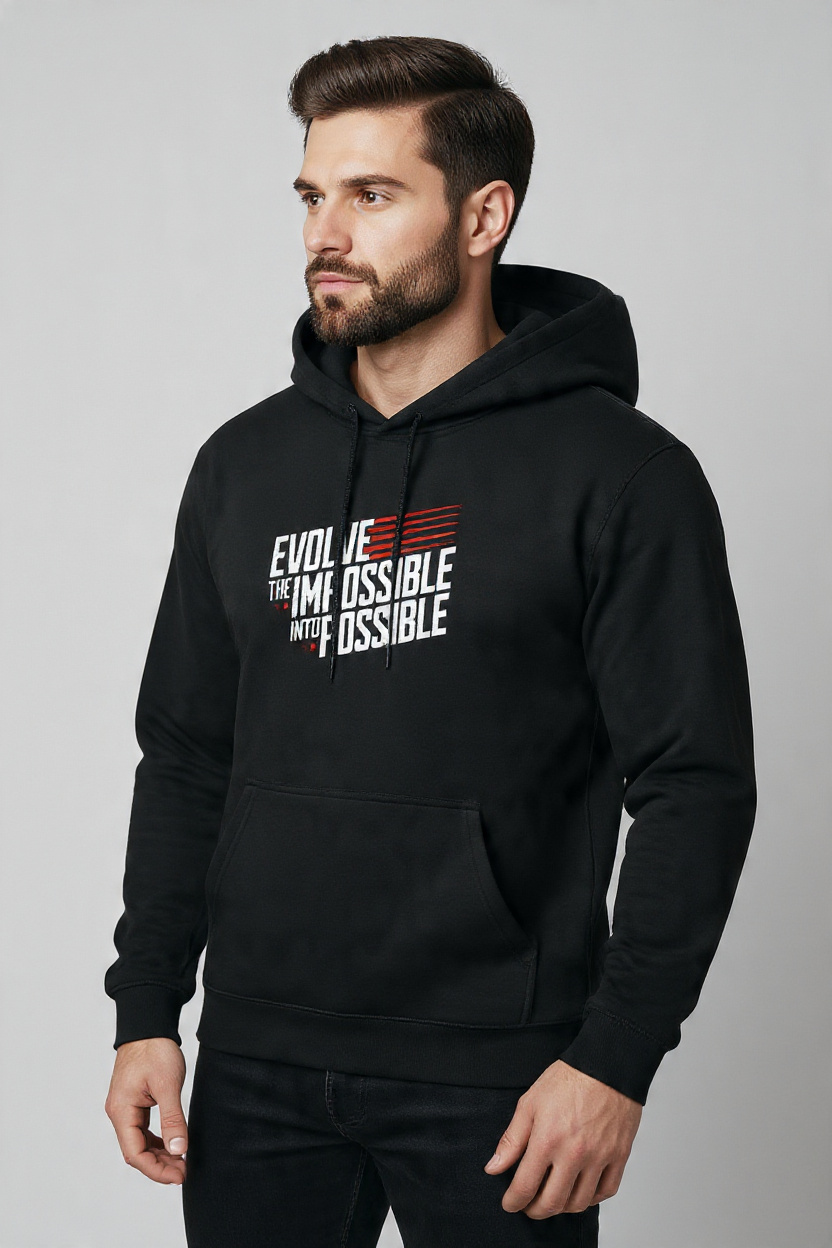 Evolve the Impossible into Possible -Pullover Hoodie