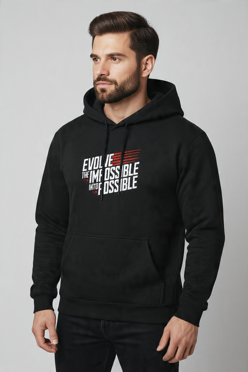Evolve the Impossible into Possible -Pullover Hoodie