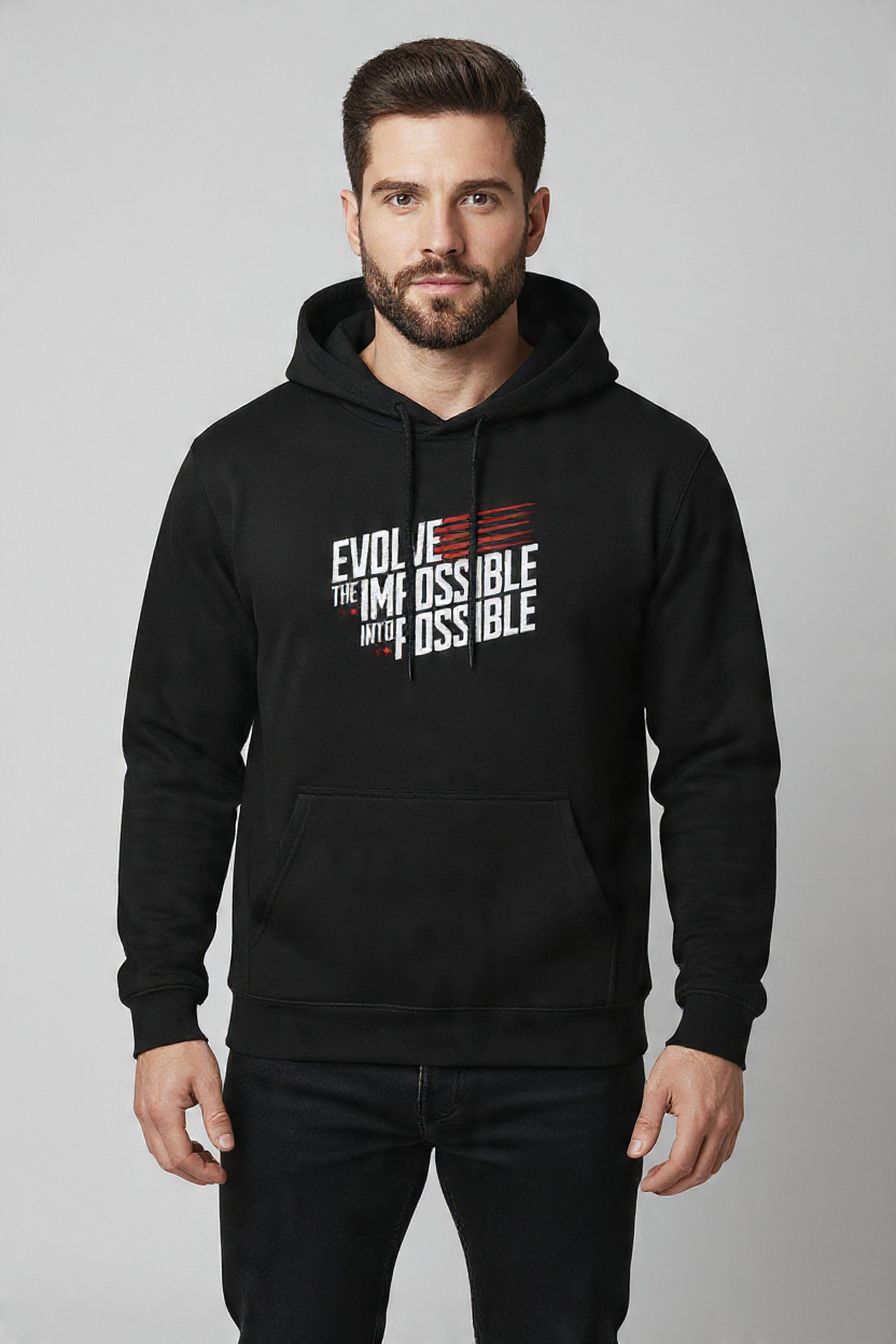 Evolve the Impossible into Possible -Pullover Hoodie