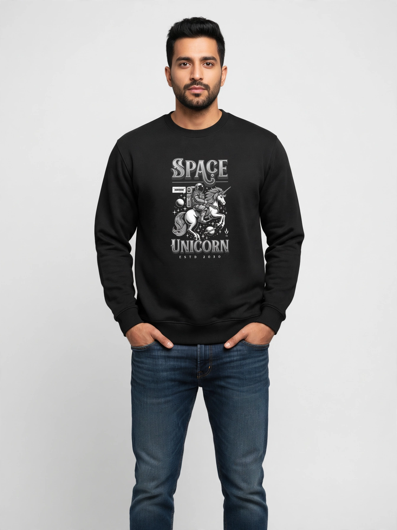 Space Unicorn Oversized Sweatshirt