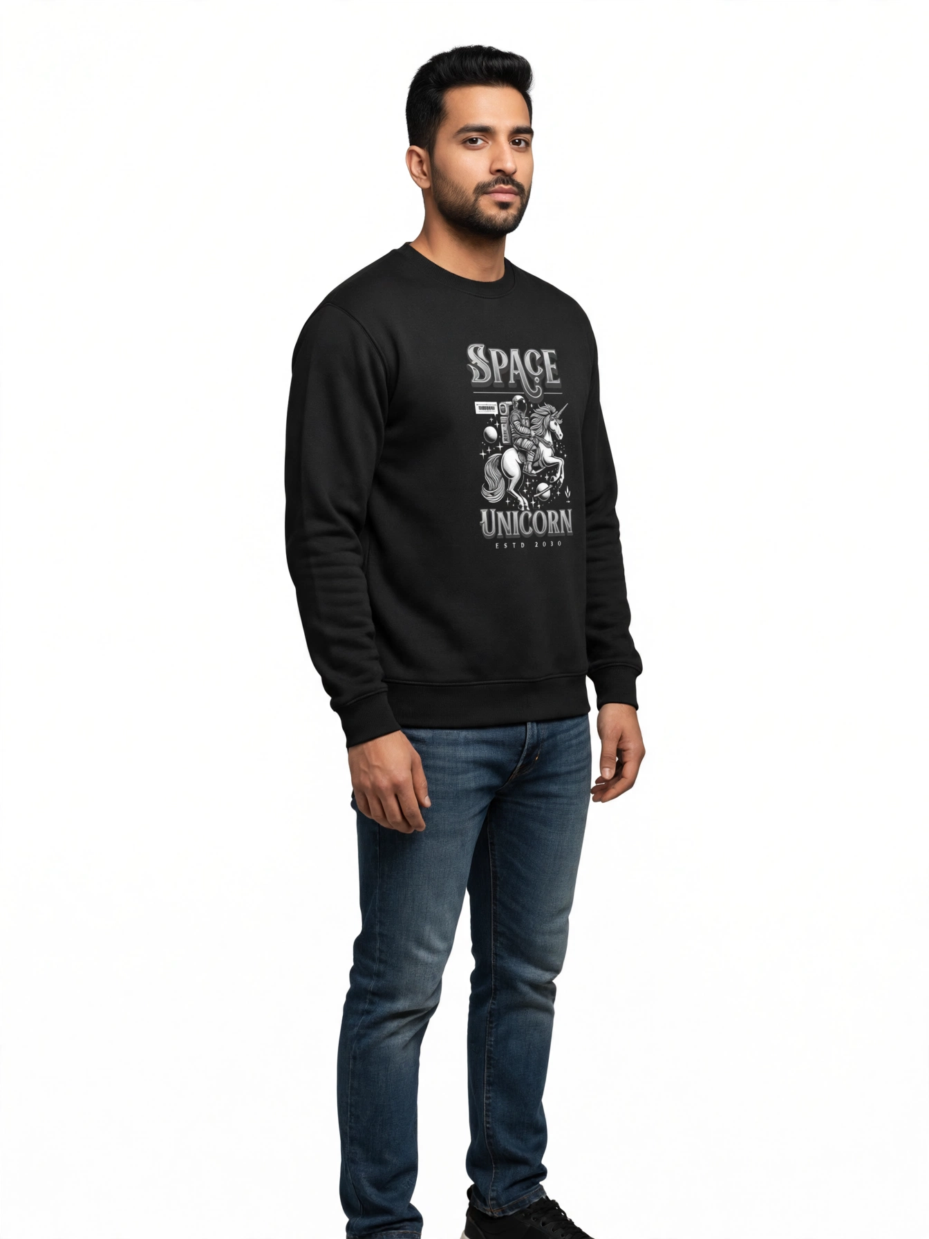 Space Unicorn Oversized Sweatshirt