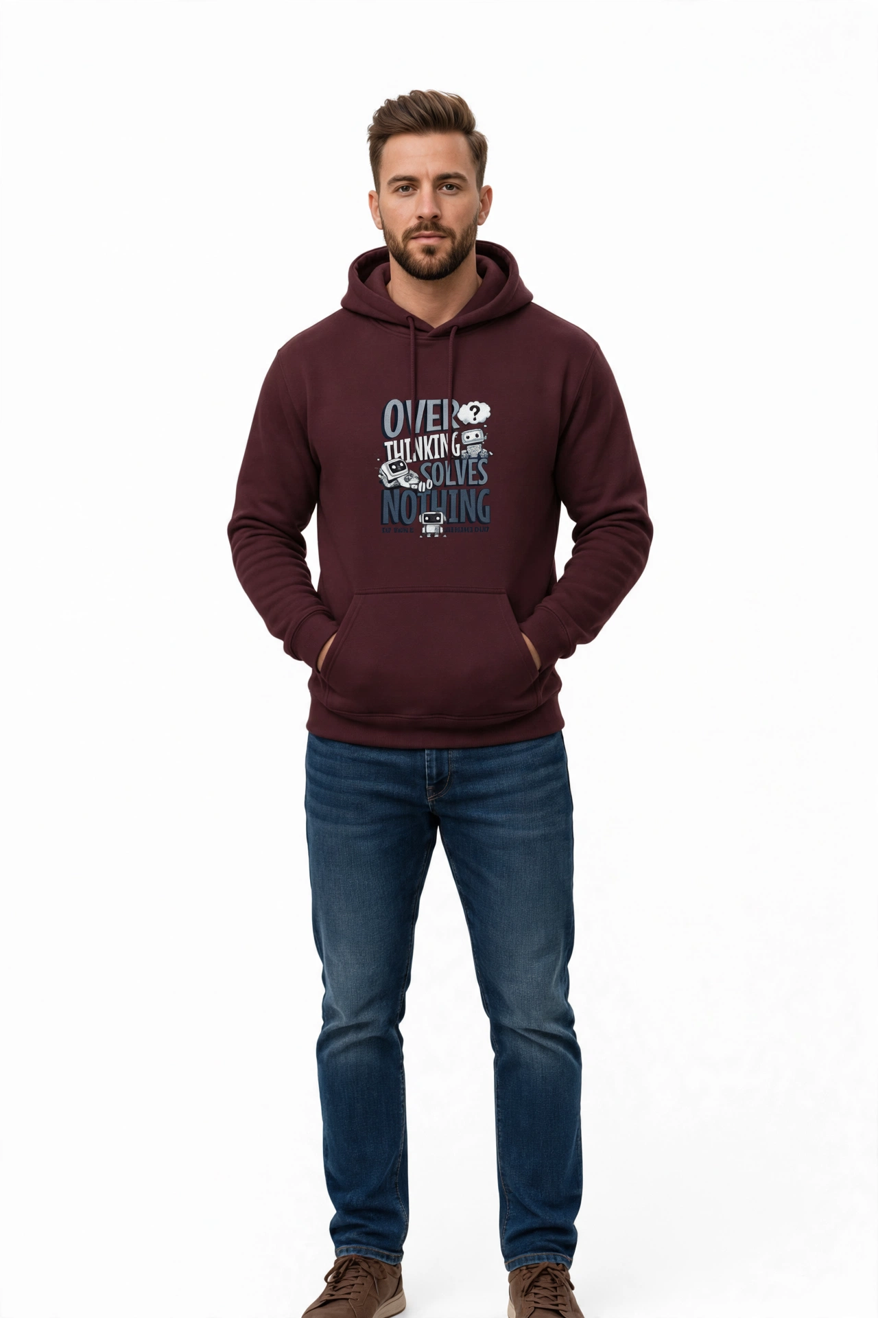Over Thinking Solves Nothing Hoodies
