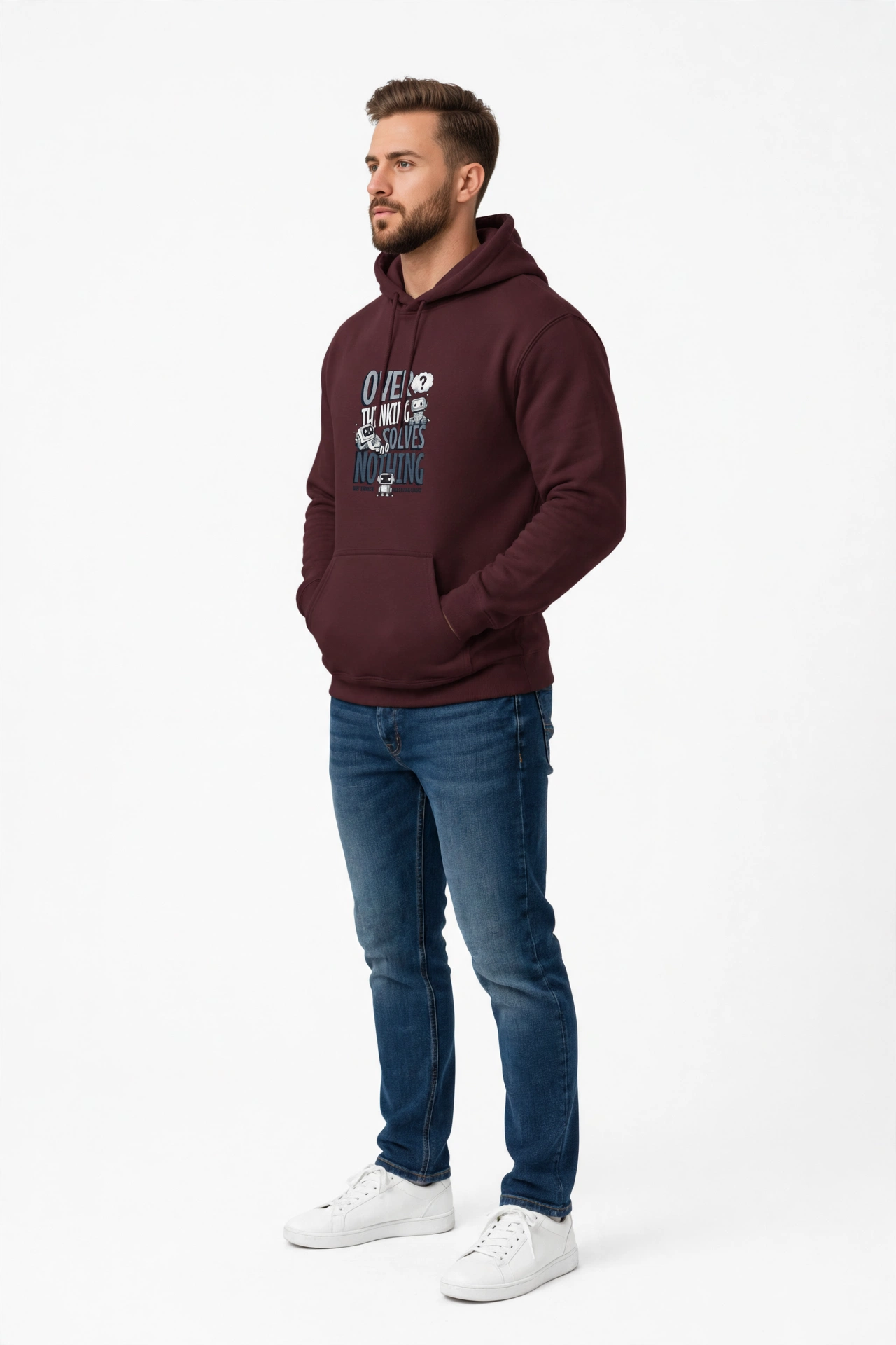 Over Thinking Solves Nothing Hoodies