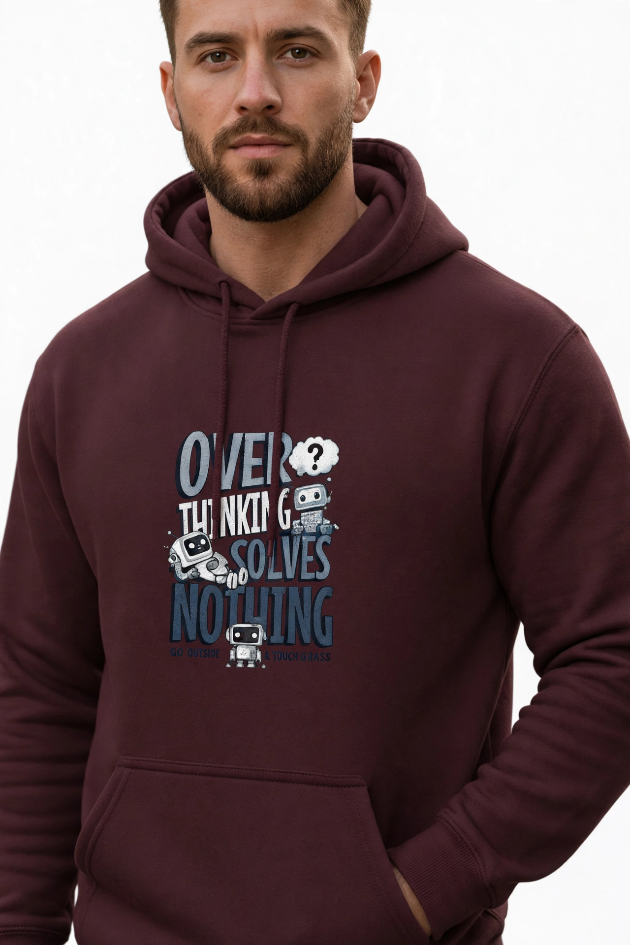 Over Thinking Solves Nothing Hoodies