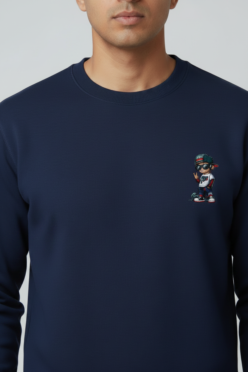 Close-up Detail Navy