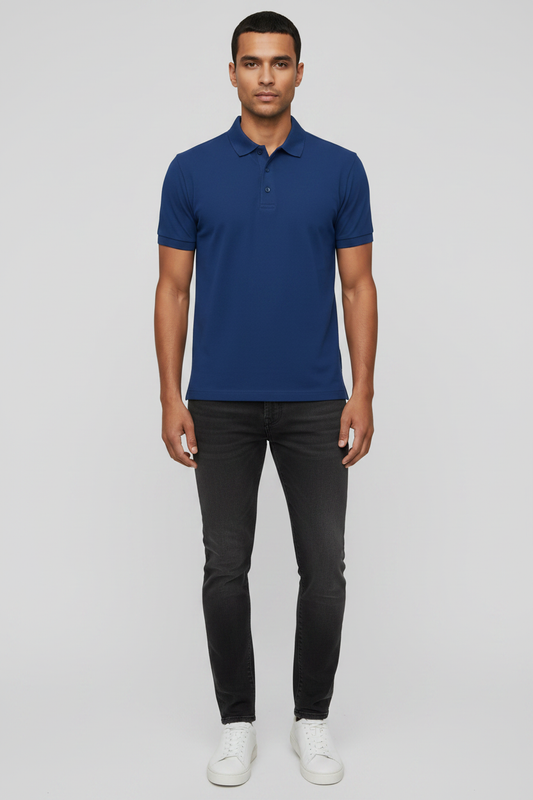 Front View – Royal Blue Polo