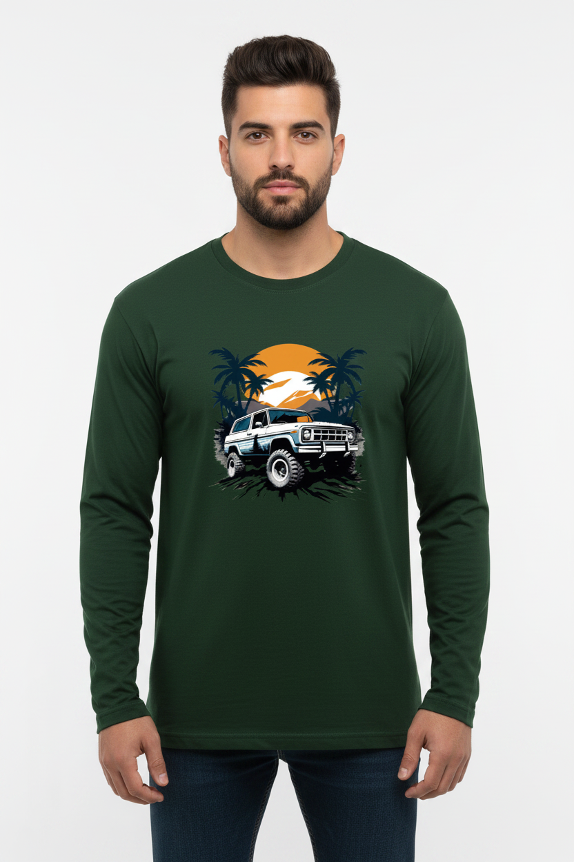 Beach Ride Full Sleeve T-Shirt – Unisex Cotton