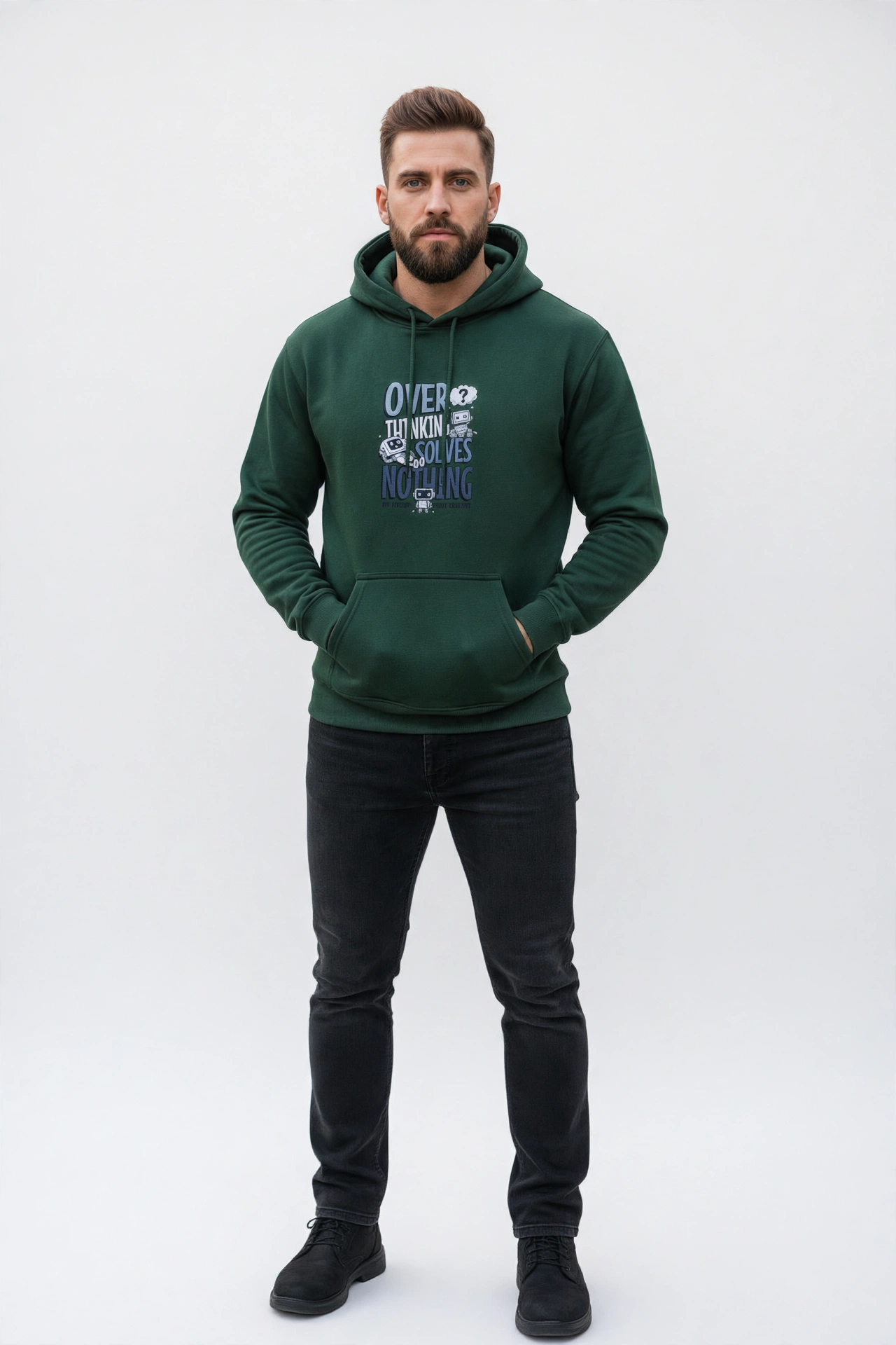 Over Thinking Solves Nothing Hoodies