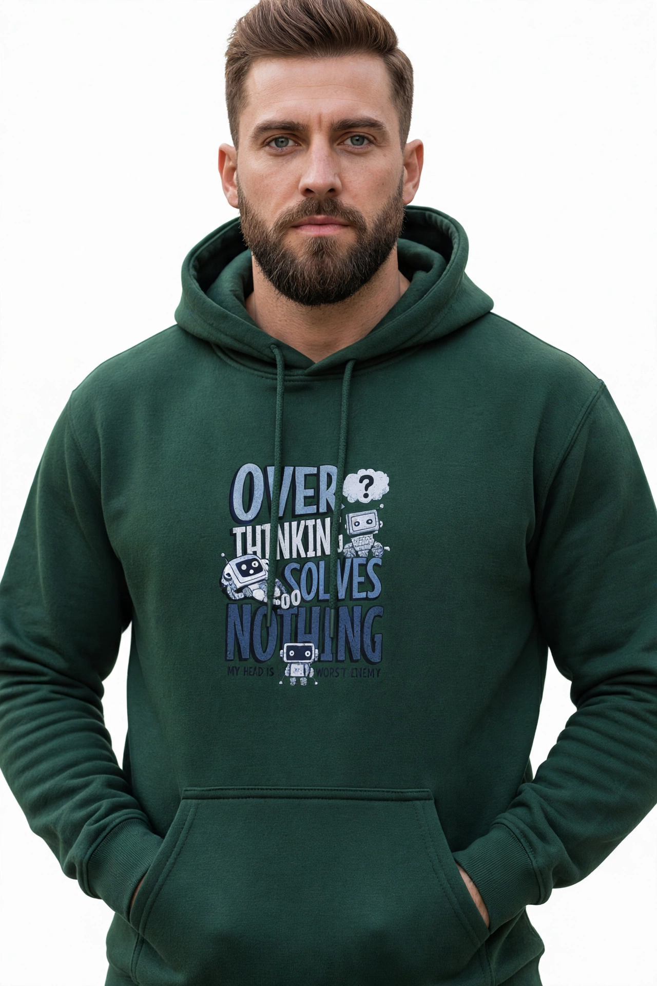 Over Thinking Solves Nothing Hoodies