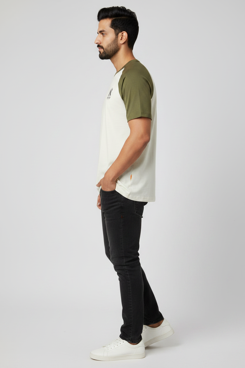 Left Side - Off-white/Olive