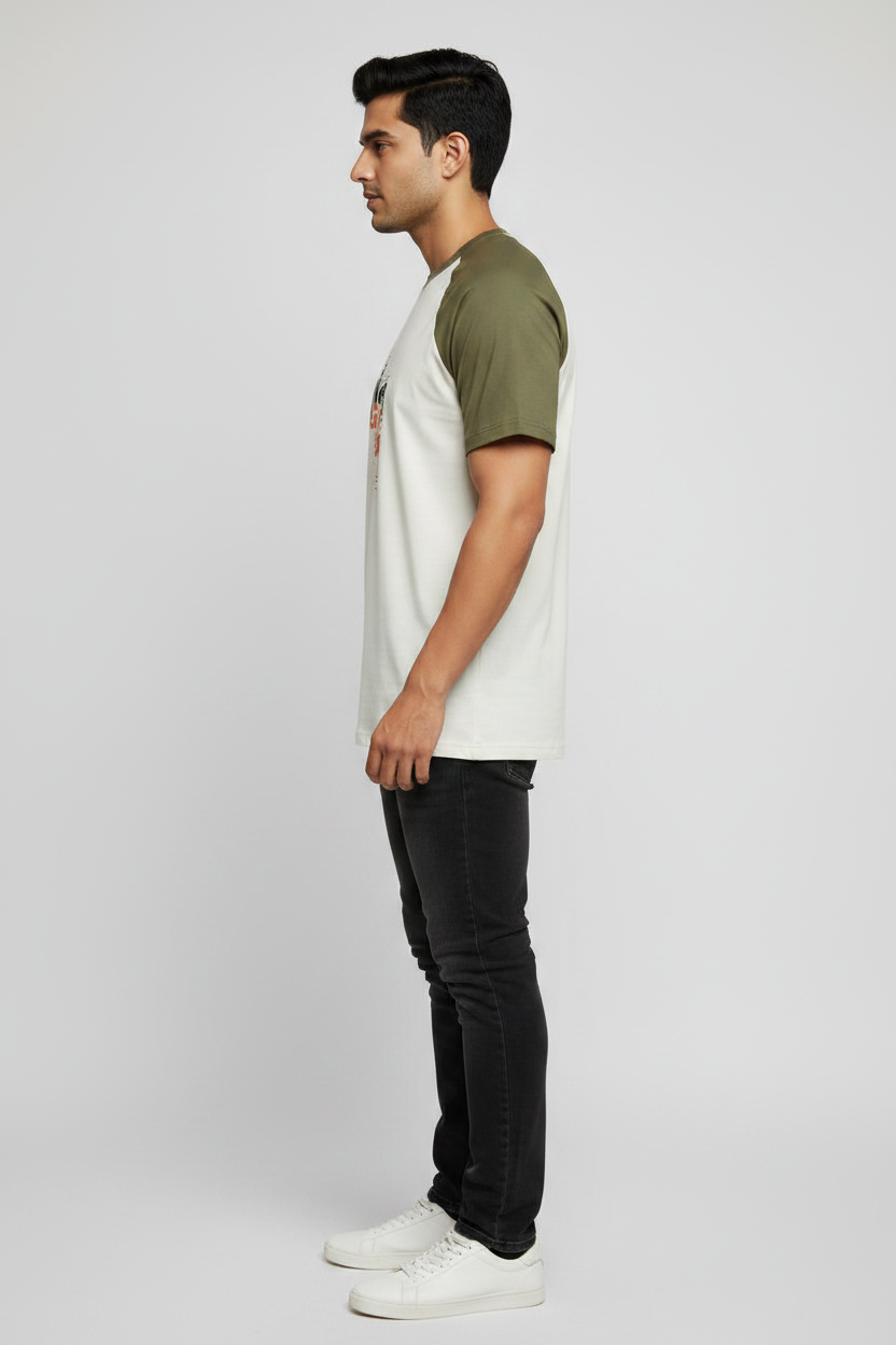 Left Side - Off-white/Olive