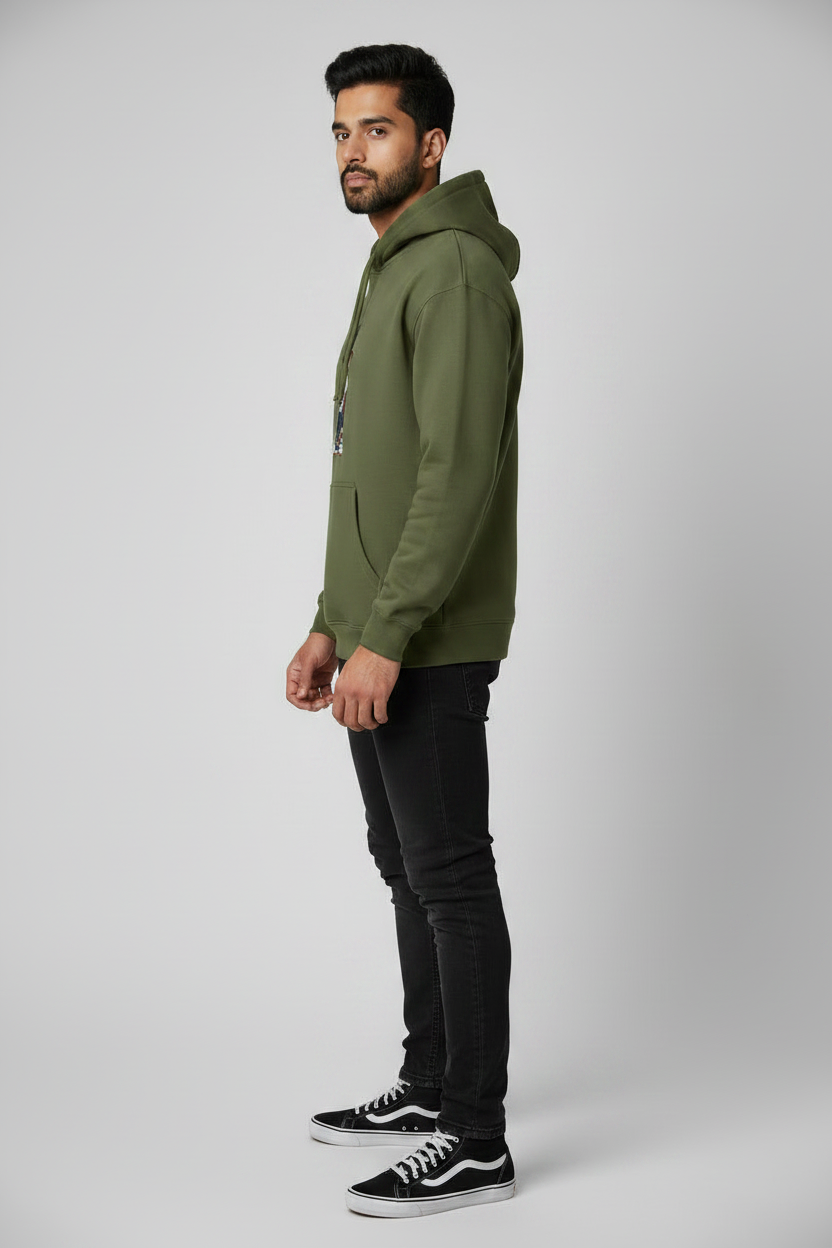 Left Side Olive Green
