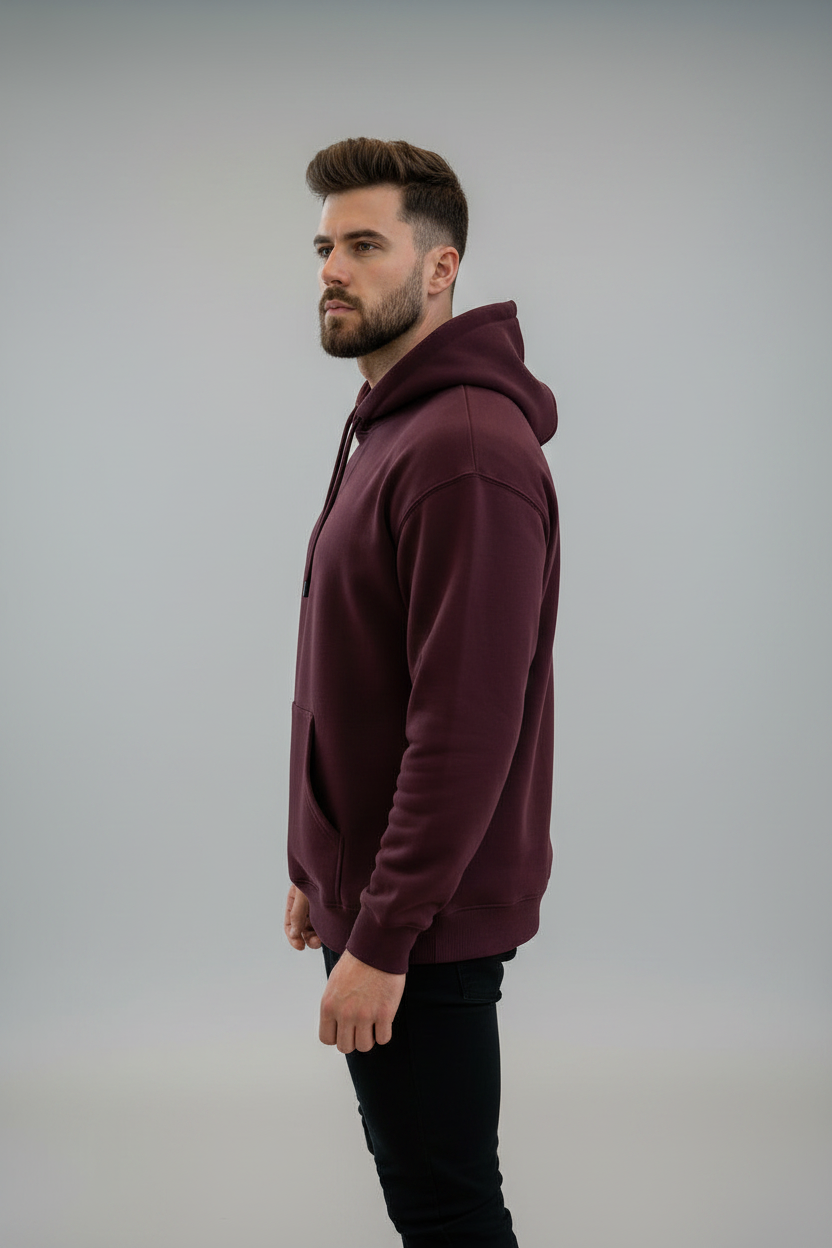 Left Side View Maroon